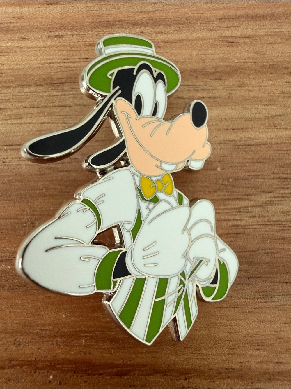 Disney Goofy Enamel Pin in Green, White and Yellow